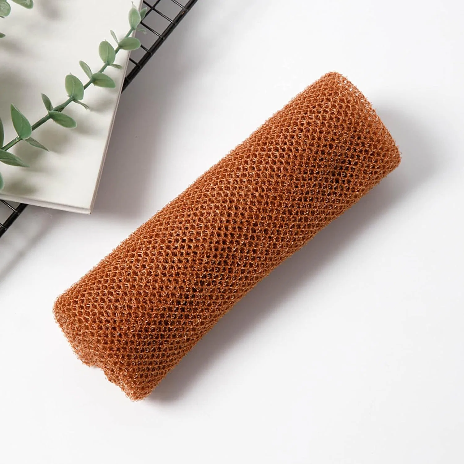 Мочалка из сетки для душа, Nylon, 80x30 см, Зеленый Generisch — фото 2