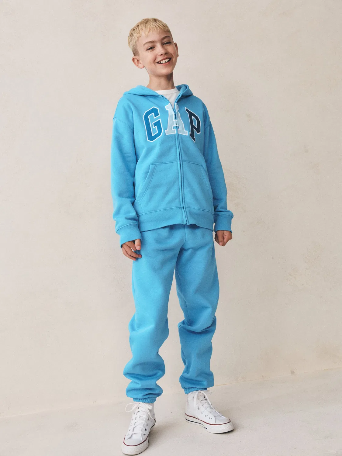 Джоггеры повседневные Relaxed Logo Gap, синий