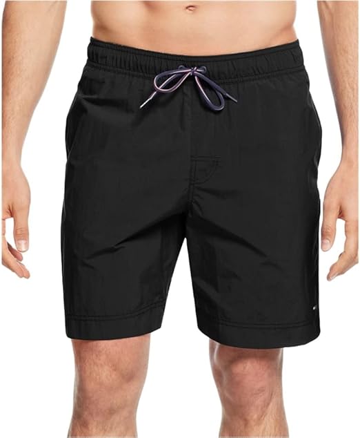 Плавательные шорты Tommy Hilfiger Men's Big & Tall The Tommy, черный — фото 2
