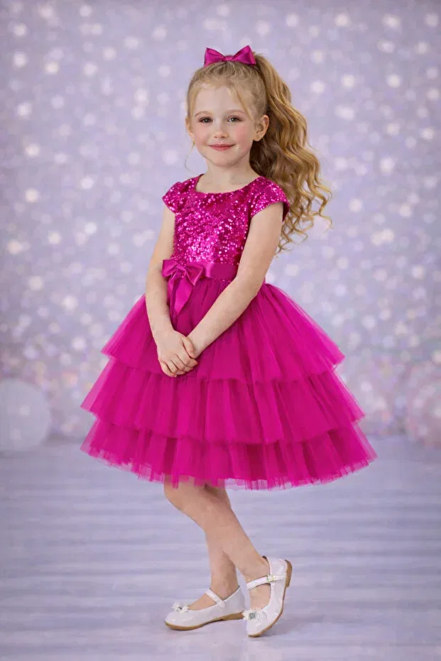 Детское платье для девочек с пайетками Party Rumi Kids, Multicolor