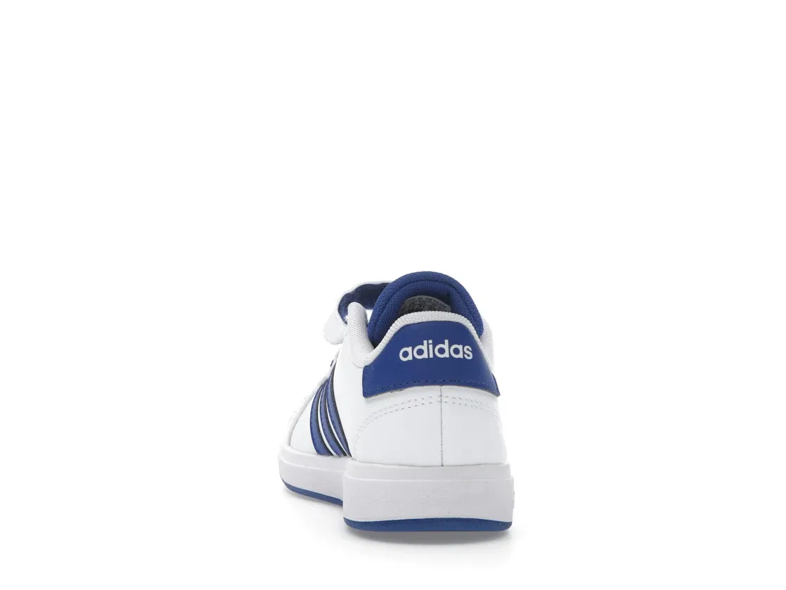 Детские кроссовки с закрытой пяткой Adidas Grand Court 2.0, Cloud White Royal Blue Core Black — фото 4