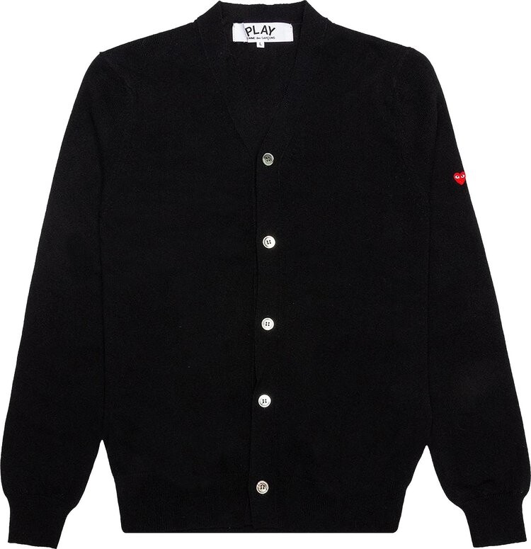 

Кардиган Comme des Garçons PLAY Small Heart Cardigan 'Black', черный