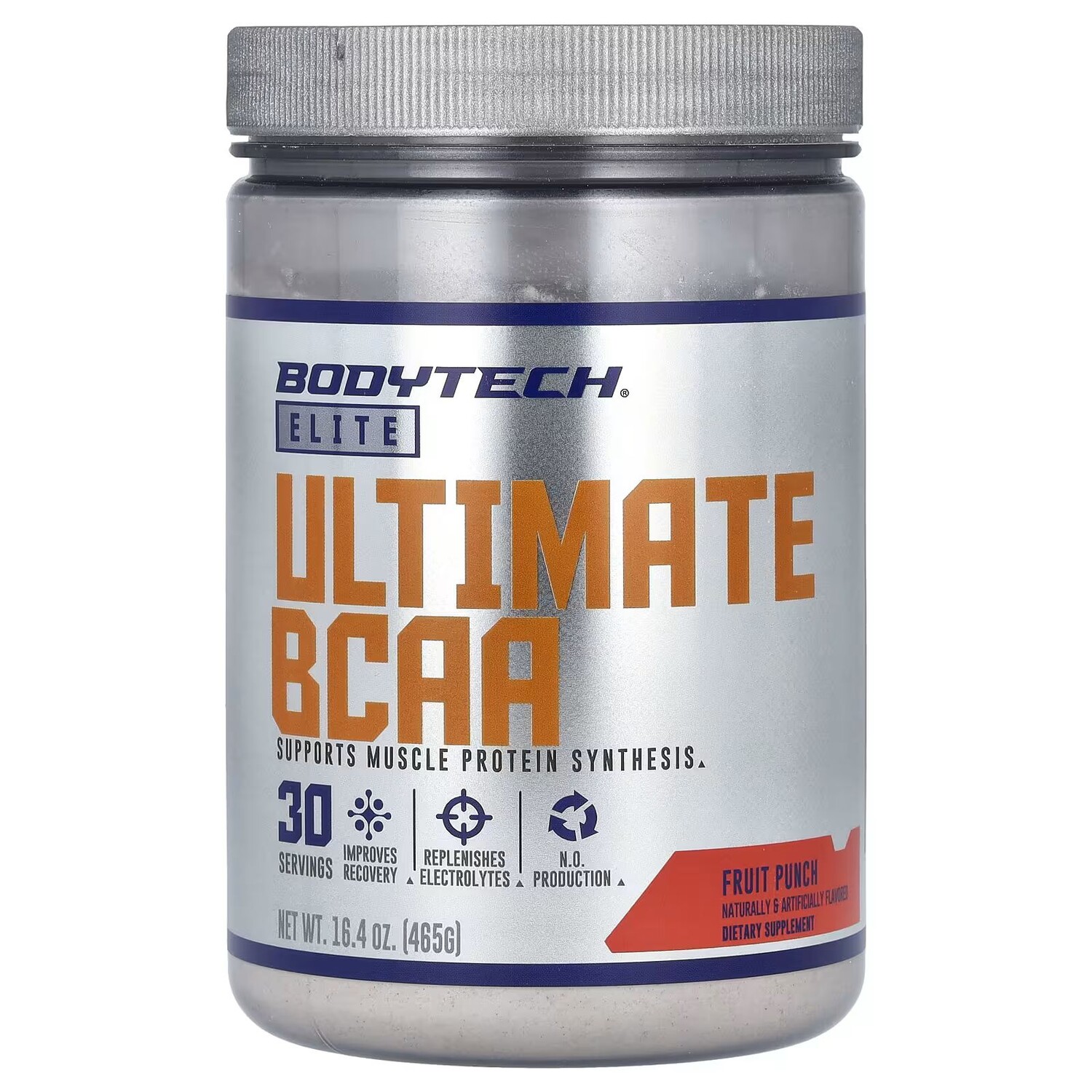 

Elite, Ultimate BCAA, фруктовый пунш, 16,4 унции (465 г) Bodytech