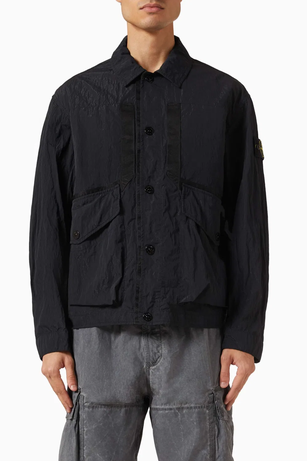 Куртка-кoуч с длинным рукавом Warp Rib Nylon-TC Stone Island