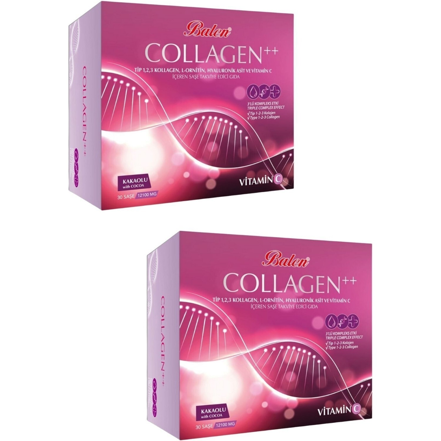 

Добавка Balen Collagen 12100 мг 30 капсул 2 шт