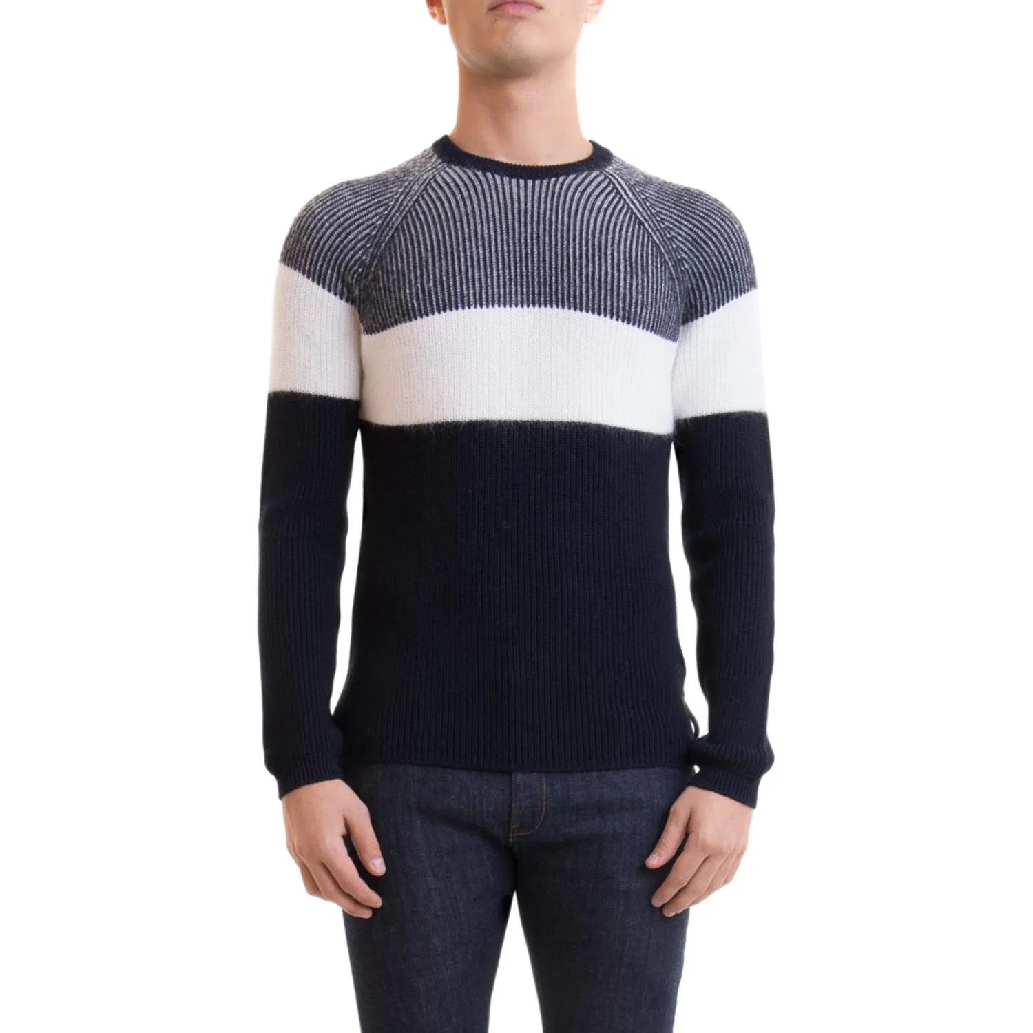 Мужской свитер с круглым вырезом Emporio Armani, Blue — фото 3