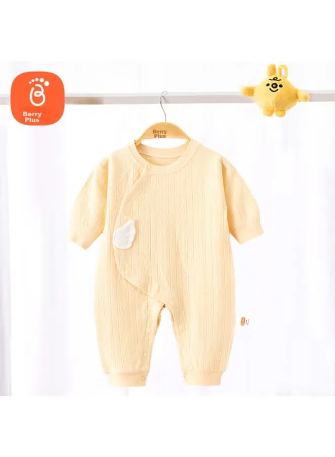 Боди-комбинезон с длинным рукавом из хлопка Babyprints, желтый