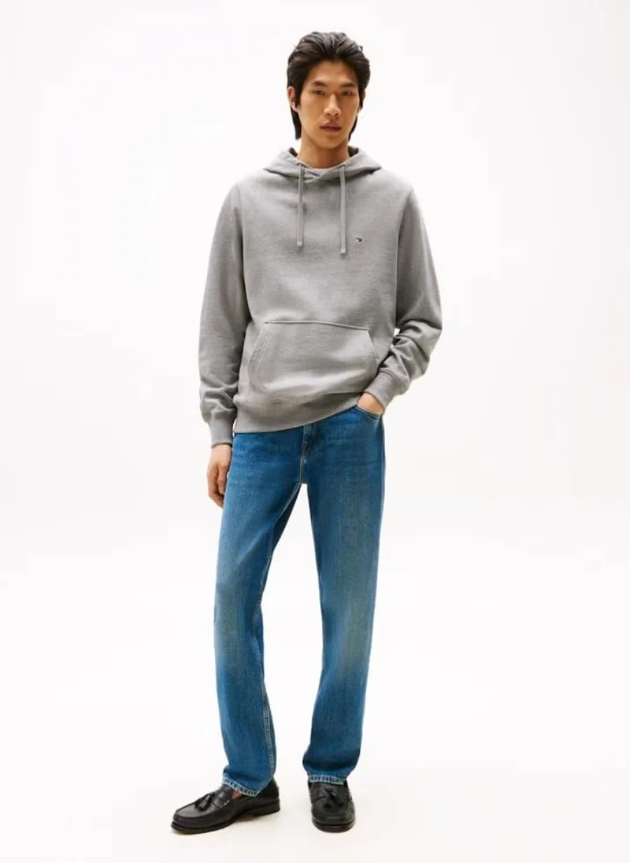 Худи Tommy Hilfiger Flag Embroidery, серый — фото 2