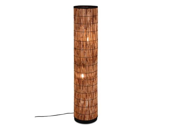 

Торшер MeineWunschleuchte Lampenschirm Rattan Natur цвет beige/schwarz/braun