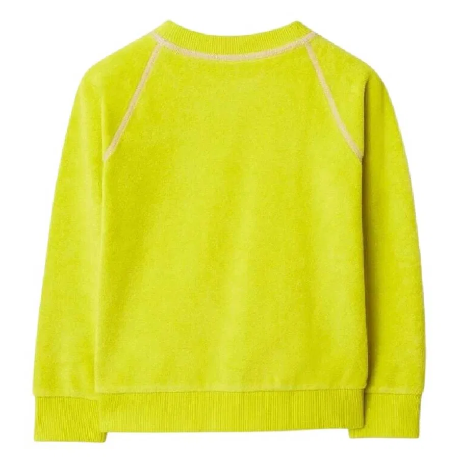 Свитшот детский с вышивкой Gregson EKD Burberry, Vivid Lime — фото 2