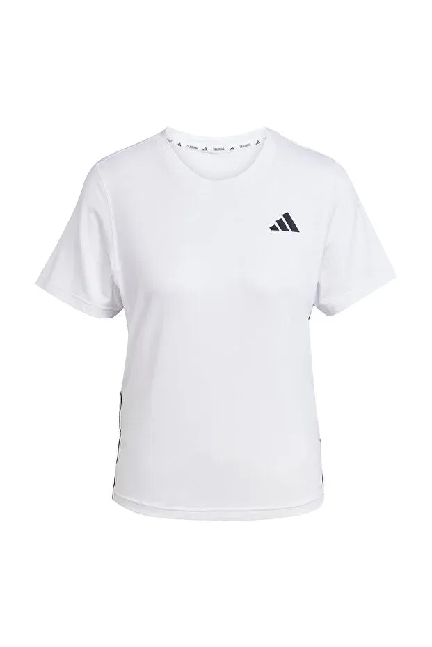 Женская спортивная футболка с принтом Adidas, White — фото 4
