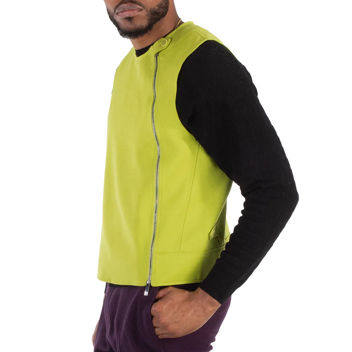 Жилет с асимметричной молнией Asymmetric-Zip Neon Vest Emporio Armani, Multicolor — фото 3