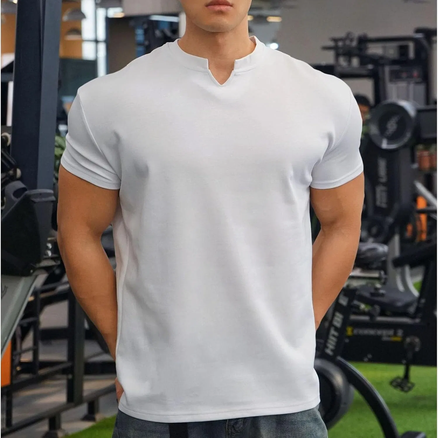 Мужская футболка с круглым вырезом Oversize T Shirts, White — фото 2