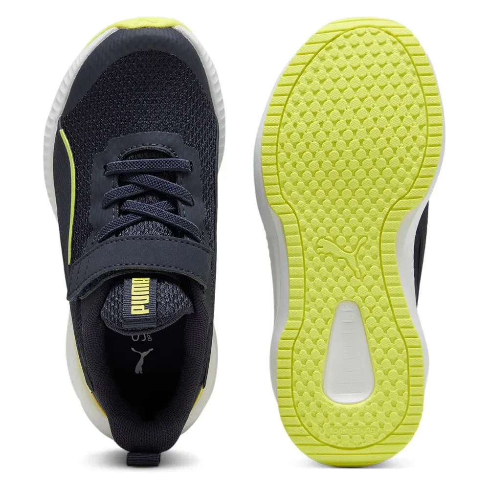 Детские кроссовки для девочек с липучкой Flyer 3 AC+ PS Puma, Blue — фото 2