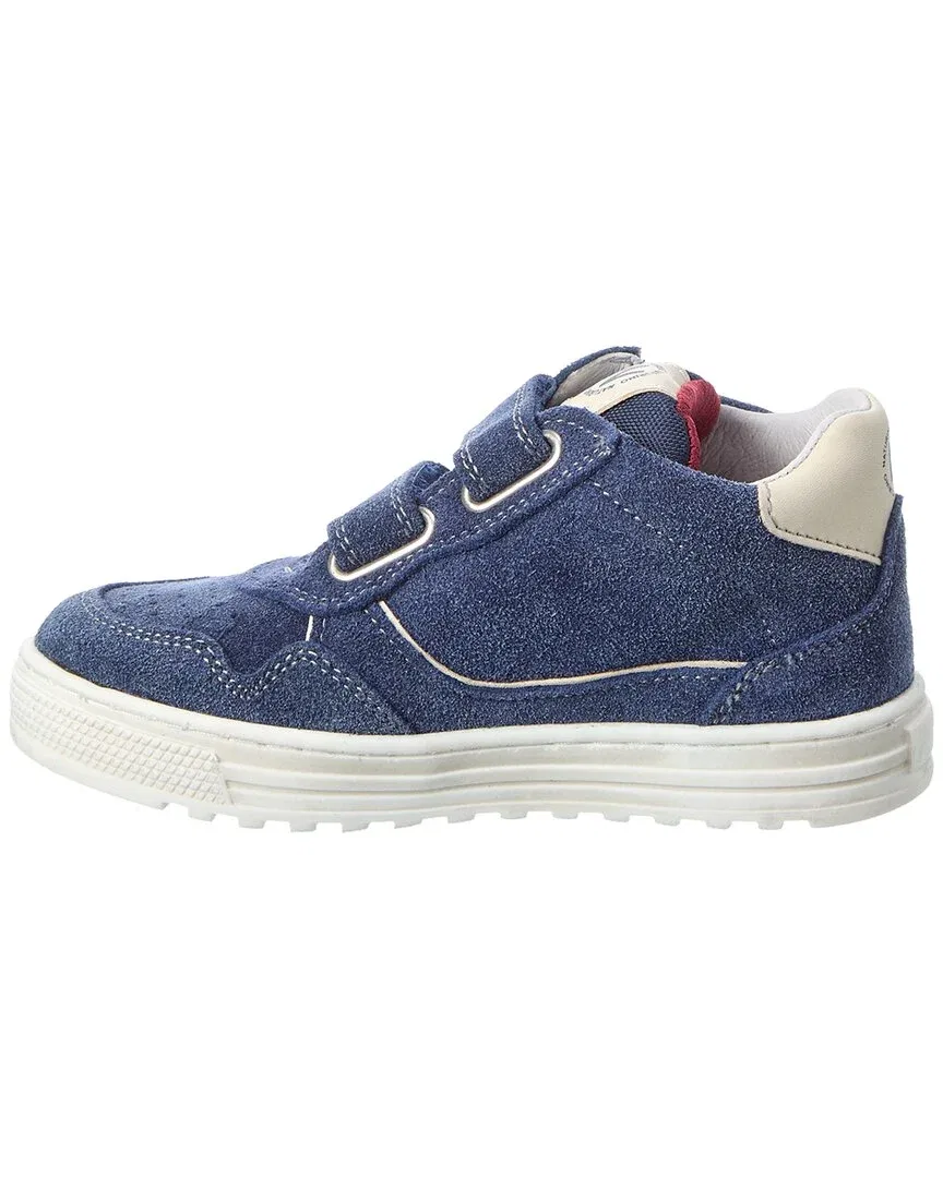 Детские кроссовки на липучках из замши Naturino Hess High 3 Suede Sneaker, синий — фото 2