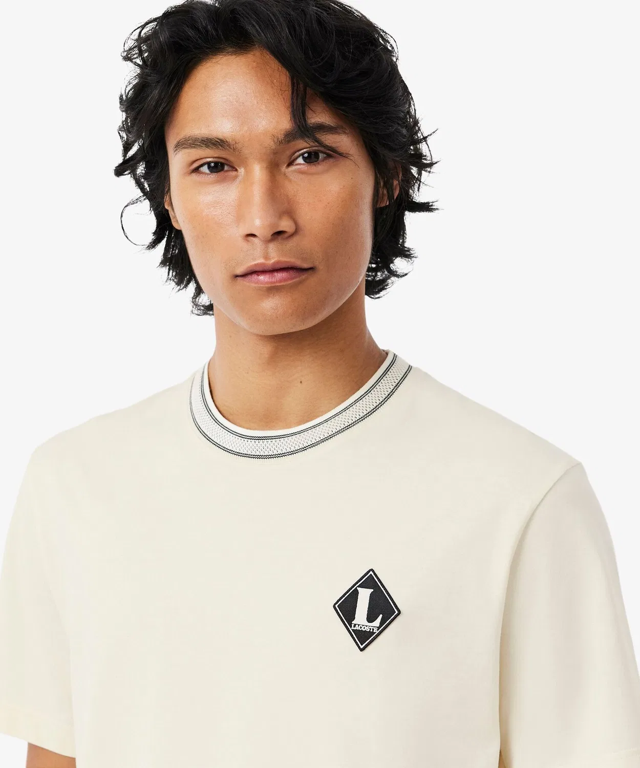 Мужская футболка с длинным рукавомLACOSTE, Light Blue — фото 4