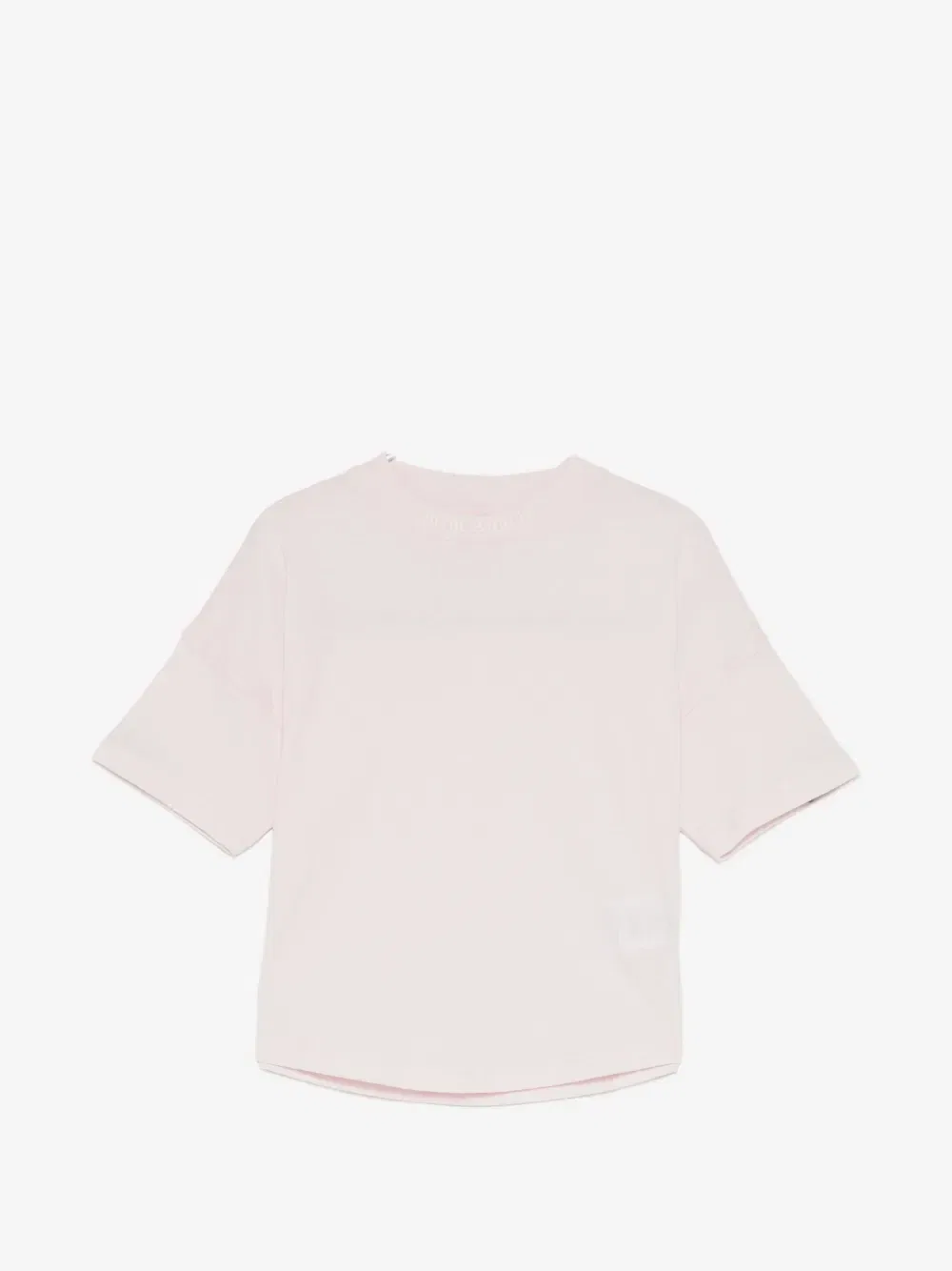 Футболка с воротником с логотипом Palm Angels Kids, розовый