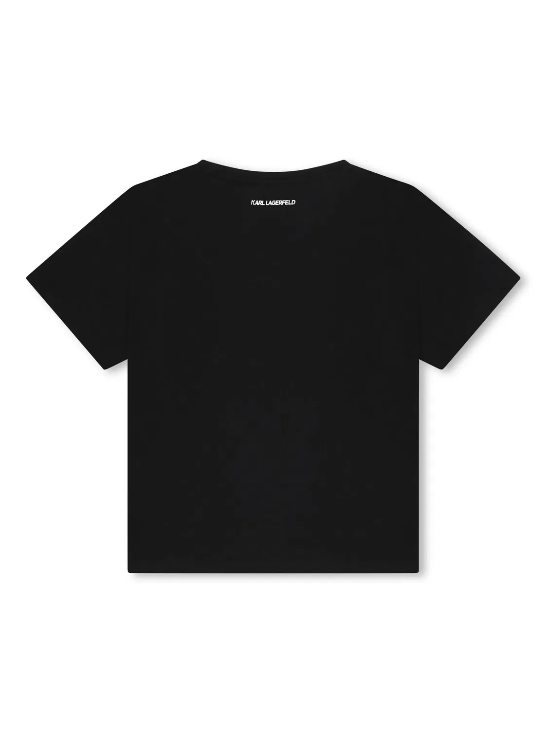Футболка Signature из хлопка Karl Lagerfeld, черный — фото 2