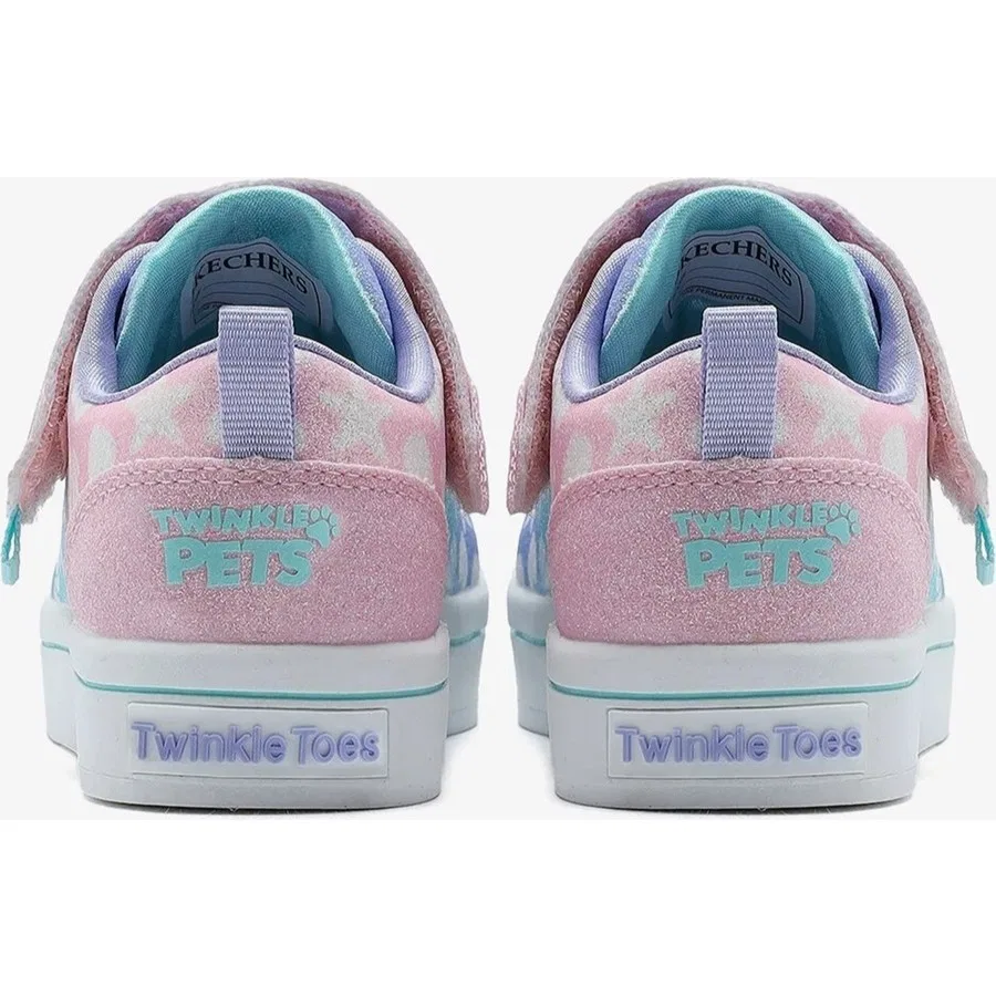 Детские светящиеся кроссовки Twi-Lites-Twinkle Pets Skechers, Цвет: Pембе — фото 4