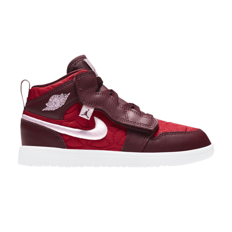 

Кроссовки Air Jordan Air Jordan 1 Mid ALT SE PS 'Red Quilted', красный