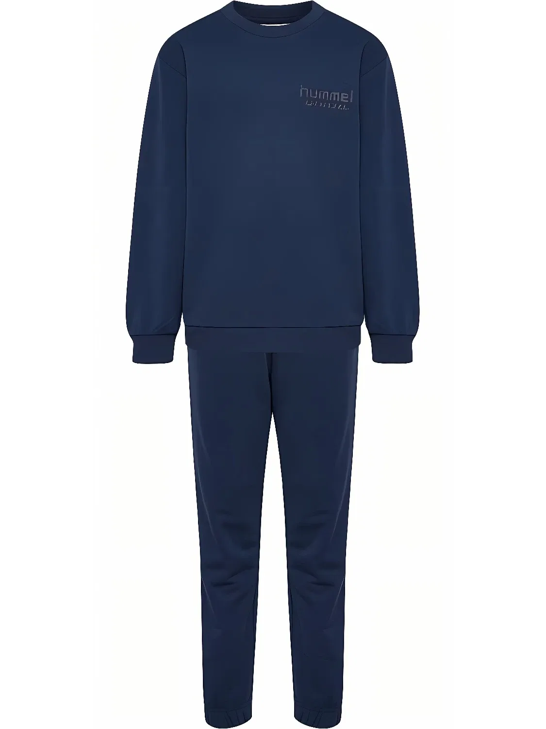 Спортивный костюм детский с принтом Base Sweat Set Hummel, синий — фото 2