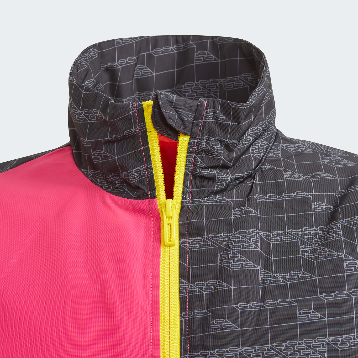 Анорак детский Adidas х Classic Lego Bricks Half-zip Warm, розовый/мультиколор — фото 4