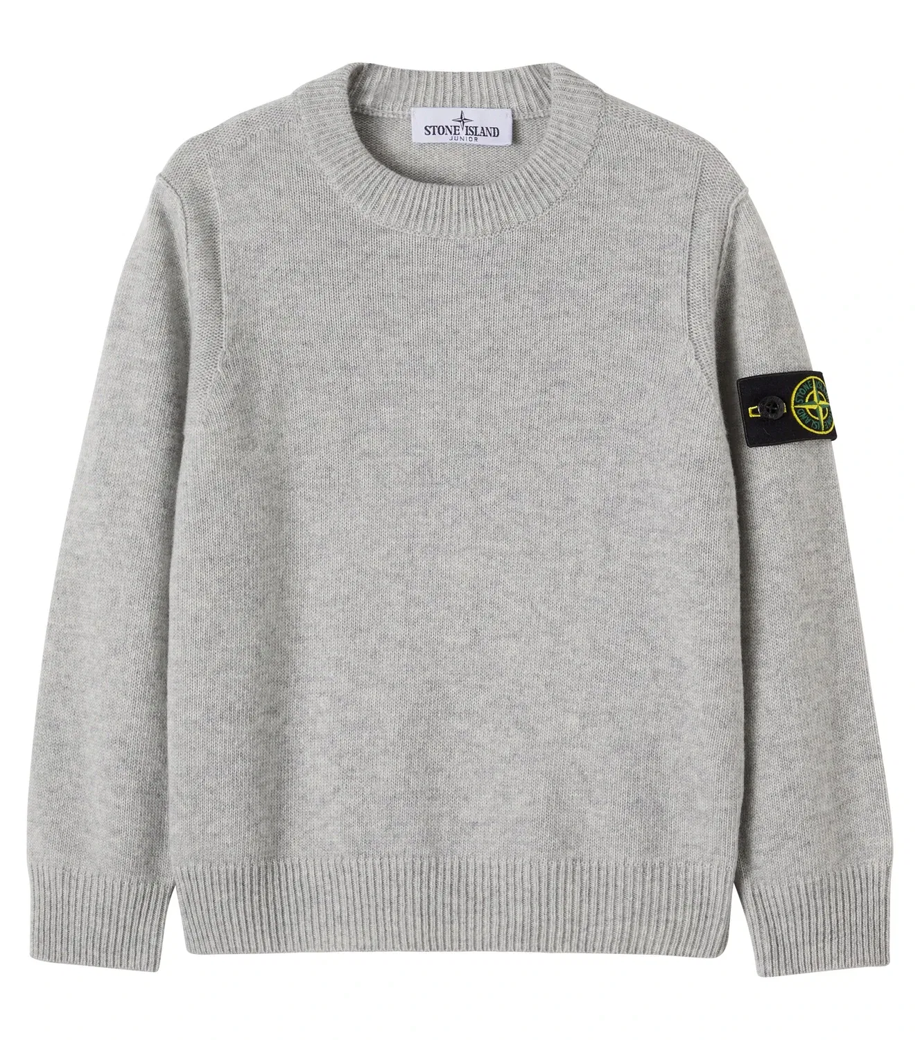 Свитер из шерсти и кашемира Compass Stone Island Junior, серый
