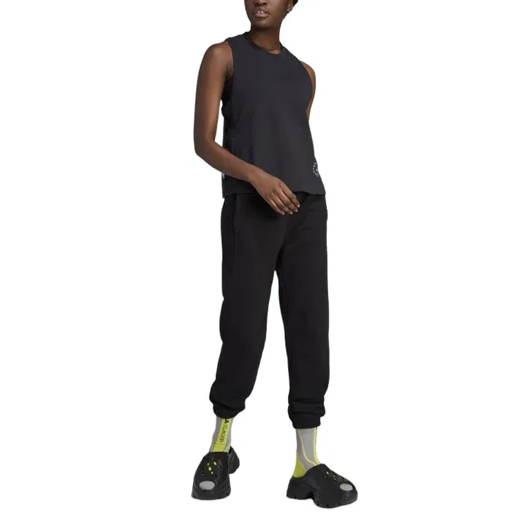 Женская футболка Stella McCartney Tank Top Asia Sizing 'Black' adidas, черный — фото 4