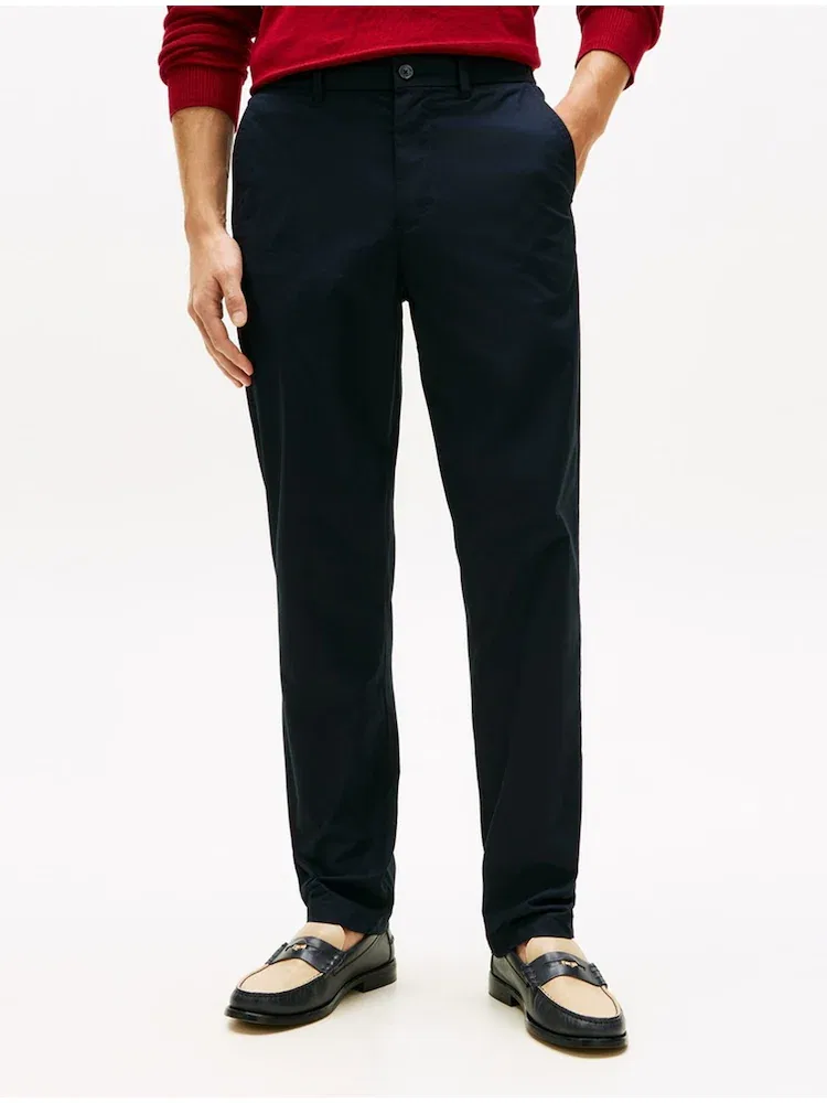 Брюки чинос из хлопка Denton Fit TOMMY HILFIGER, Navy — фото 3