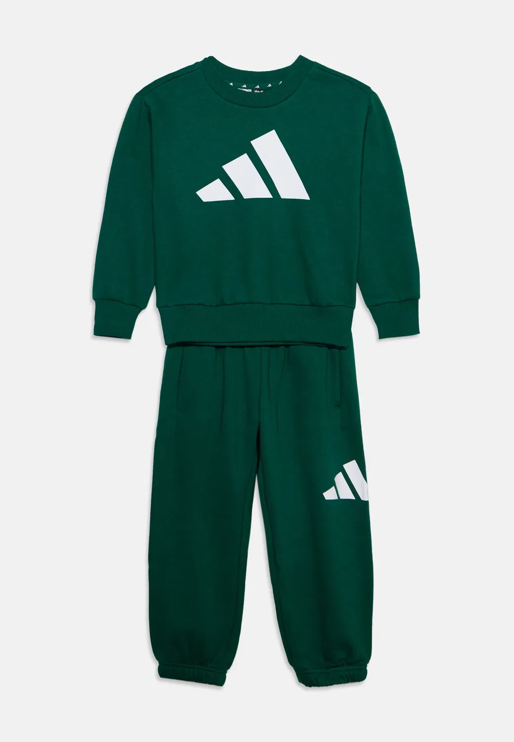 Универсальный спортивный костюм Block Little Unisex Adidas Performance, Collegiate Green/White