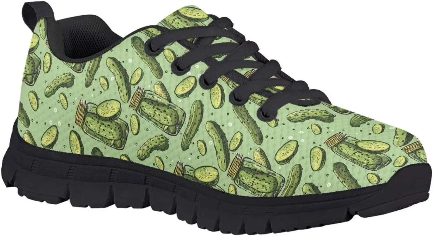 Детские дышащие слипоны с принтом Blue Golf Ball Shoes Pointodoor, Pickles Print — фото 4