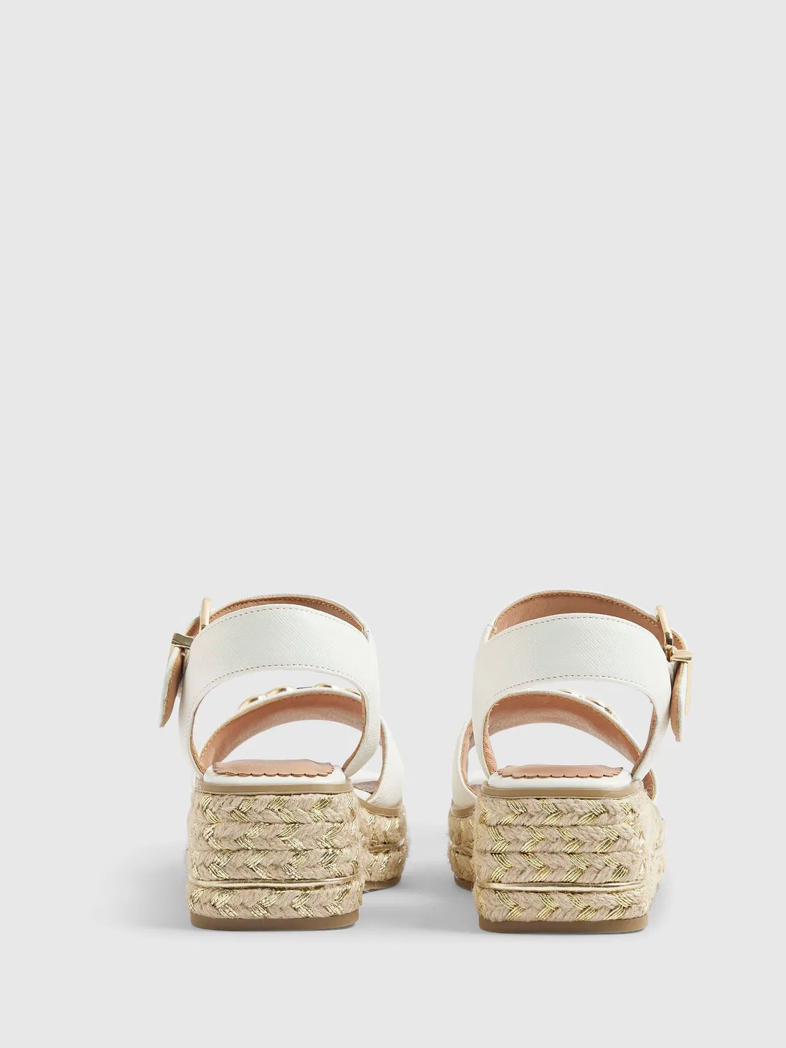 Сандалии на танкетке River Island White — фото 3