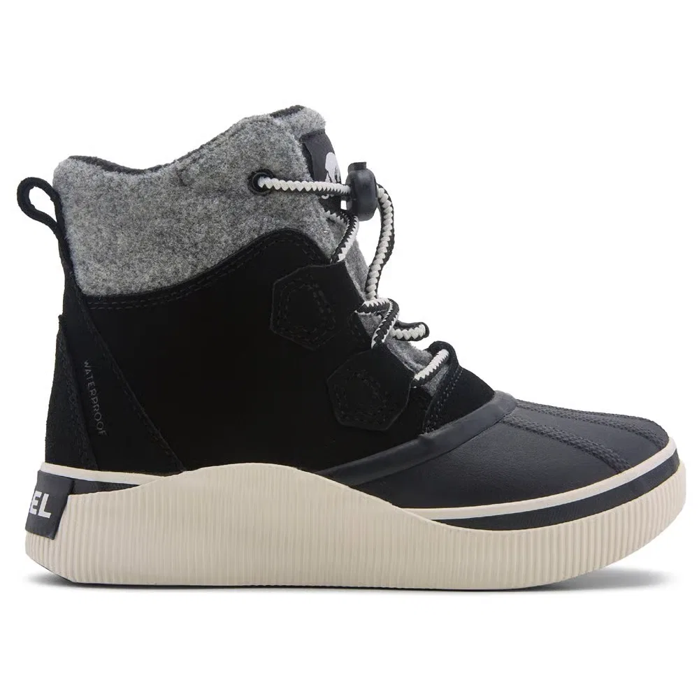 Детские водонепроницаемые зимние ботинки Out-n-Acto IV Sorel, Tan/Black — фото 2