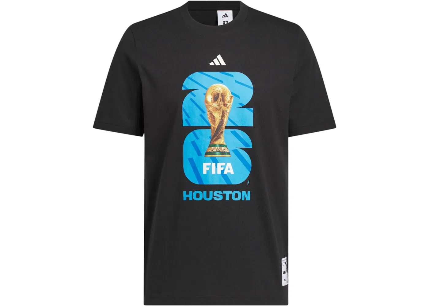 Мужская футболка с принтом Adidas FIFA World Cup 26 Host City Houston Graphic T-Shirt, Black