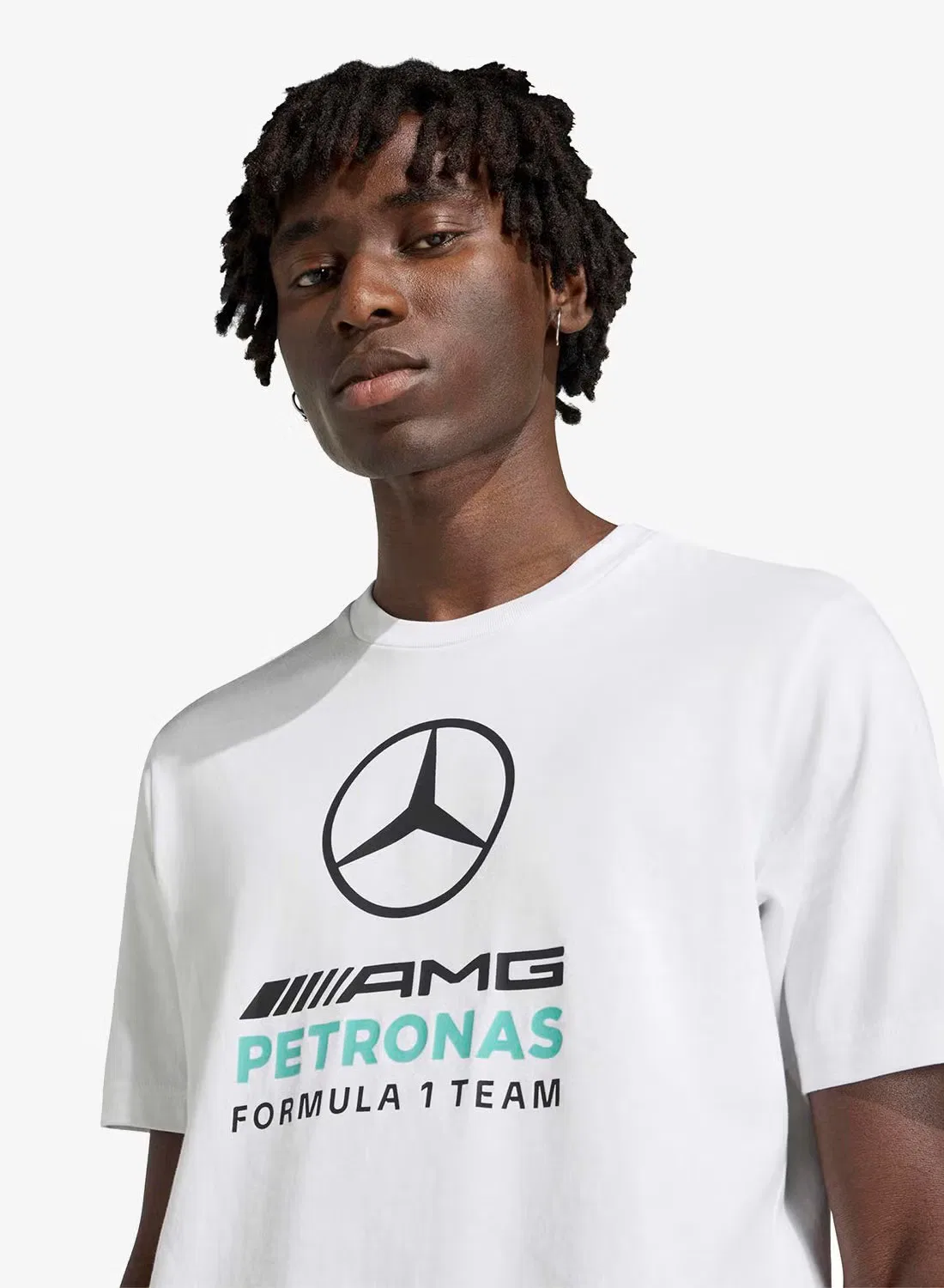 Футболка с вышитым логотипом Mer dna gftee m Adidas, белый — фото 3