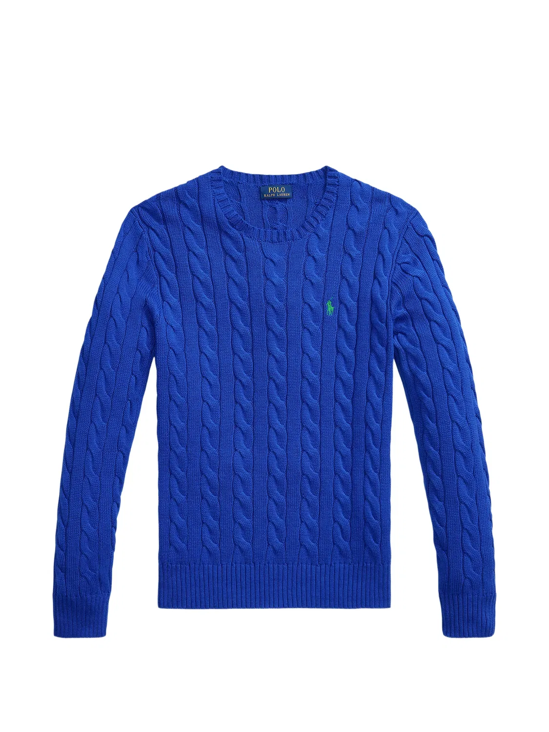 Свободный свитер с косичкой Polo Ralph Lauren, синий