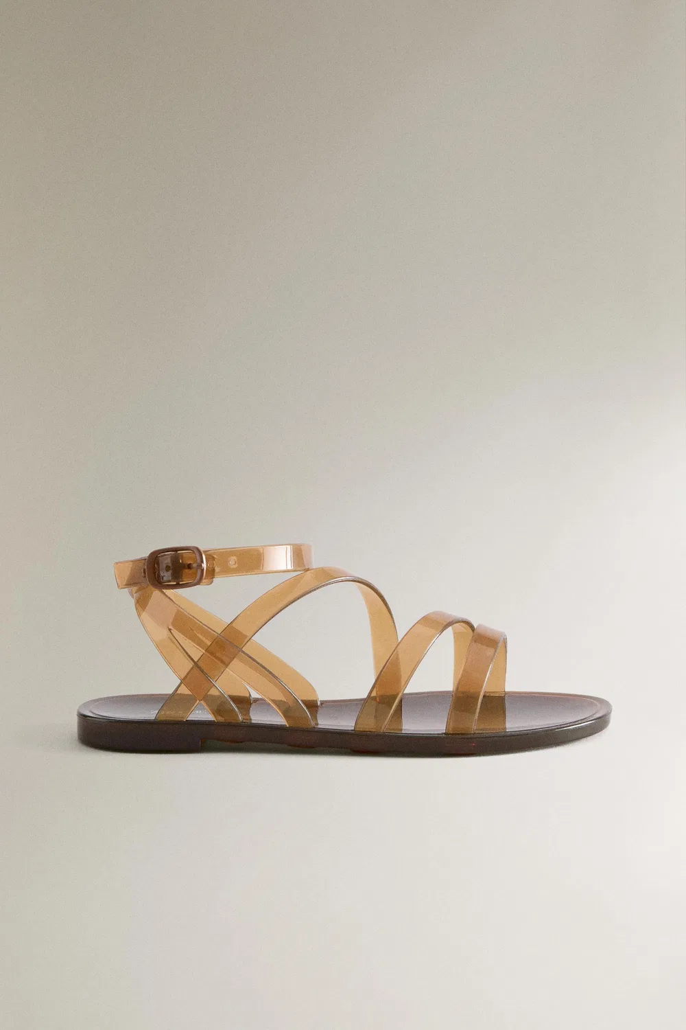 Детские сандалии на ремешках из желе ZARA, Brown