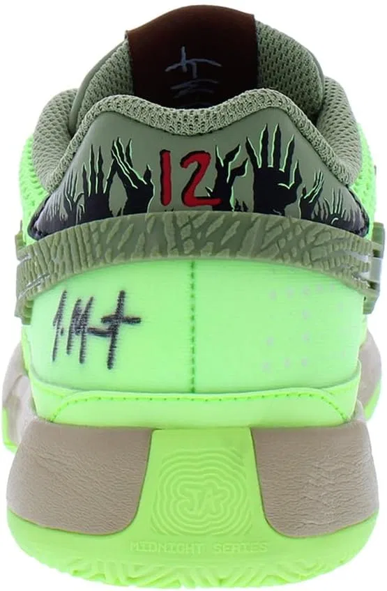 Детские баскетбольные кроссовки Nike Ja 1, Lime Blast/Oil Green/Black-Green — фото 3