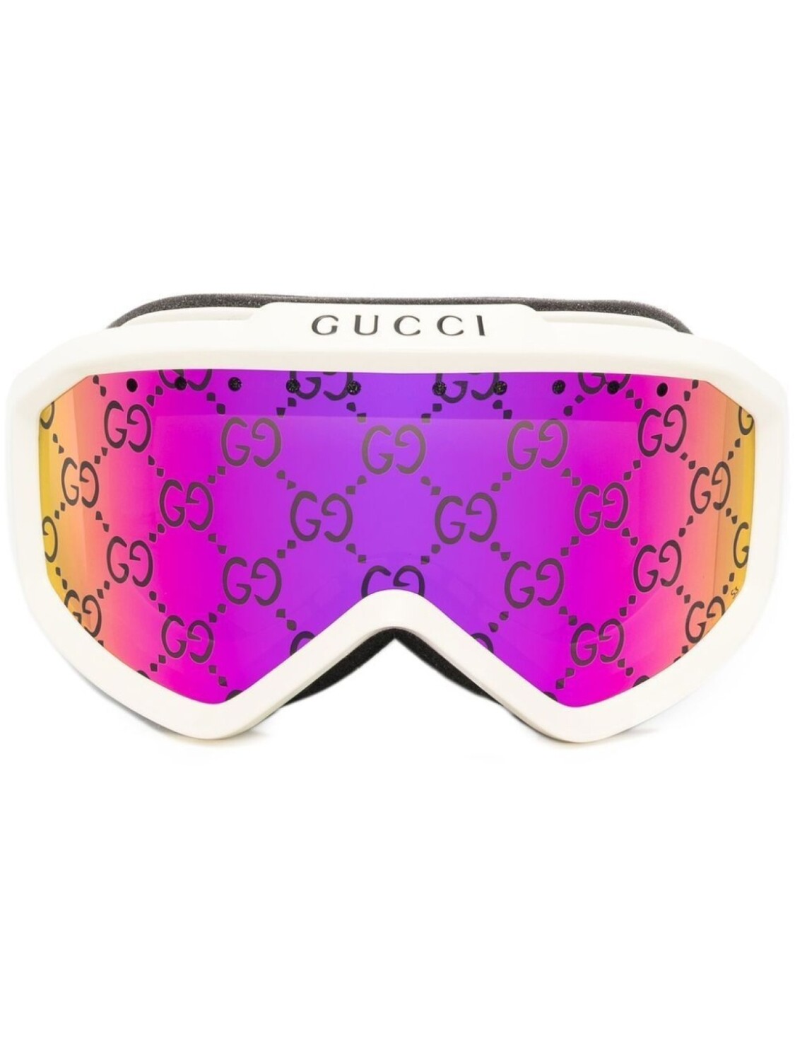 

Gucci Eyewear солнцезащитные очки Guccissima, белый