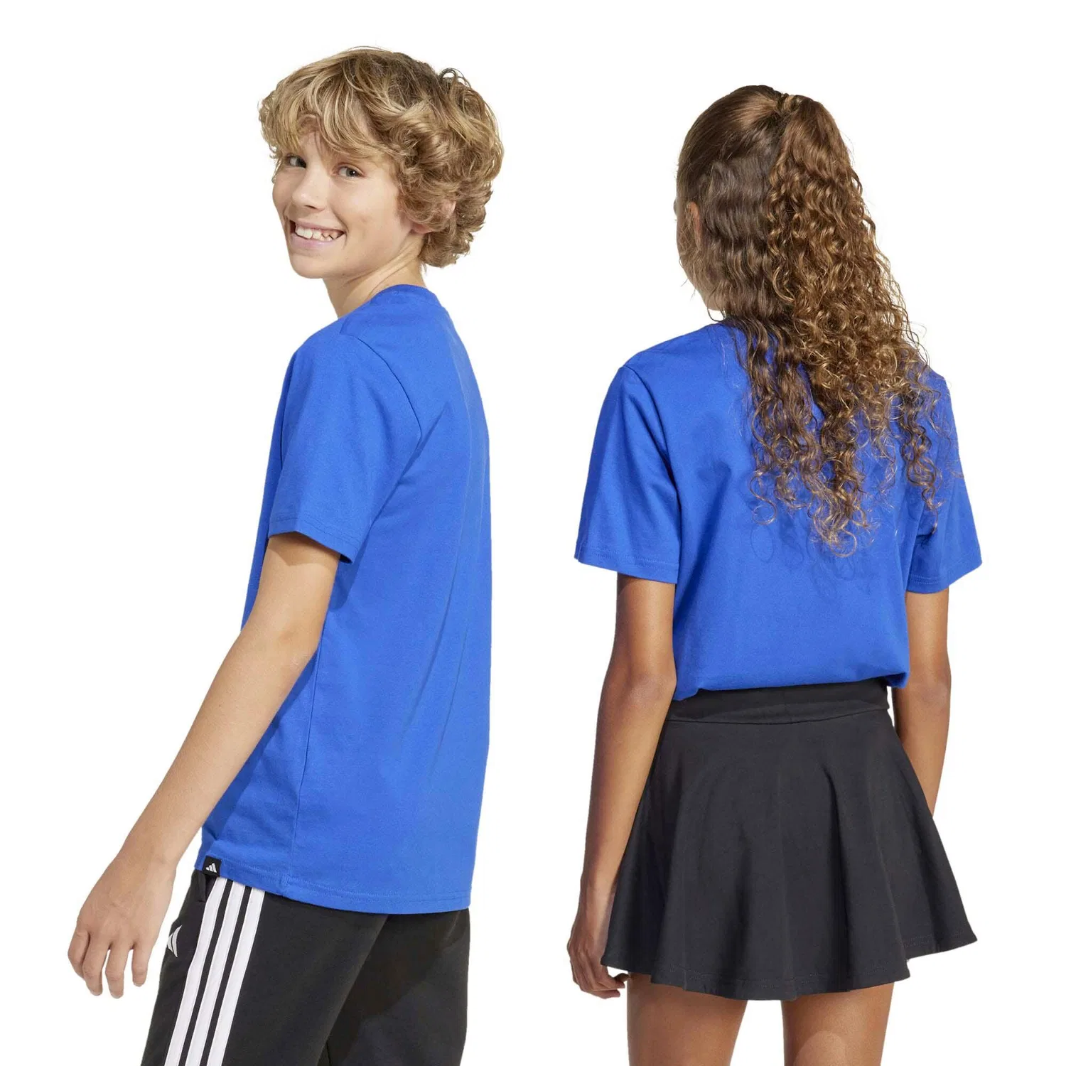 Детская футболка с фотопринтом J C Photo Tee Adidas, Цвет: BLAU — фото 3