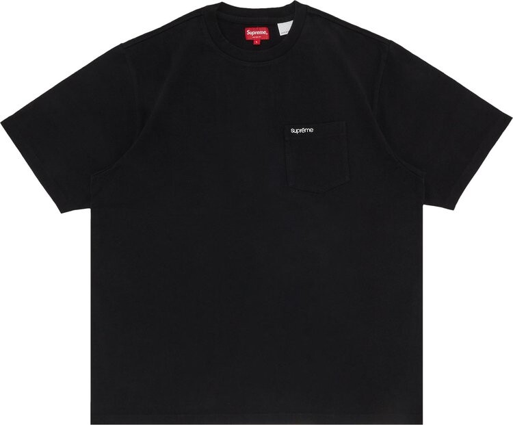 

Футболка Supreme Short-Sleeve Pocket Tee 'Black', черный