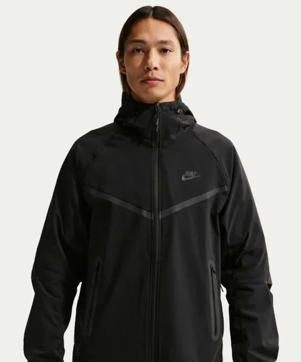 Ветровка Tech Dry Fit Woven Full Zip Windrunner Nike, черный