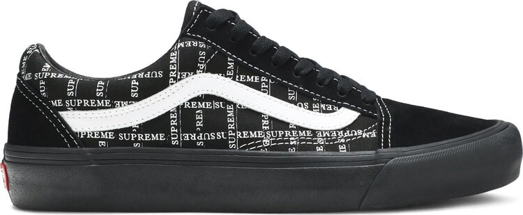 

Кеды Vans Supreme x Old Skool Pro Logo Pattern - Black, черный