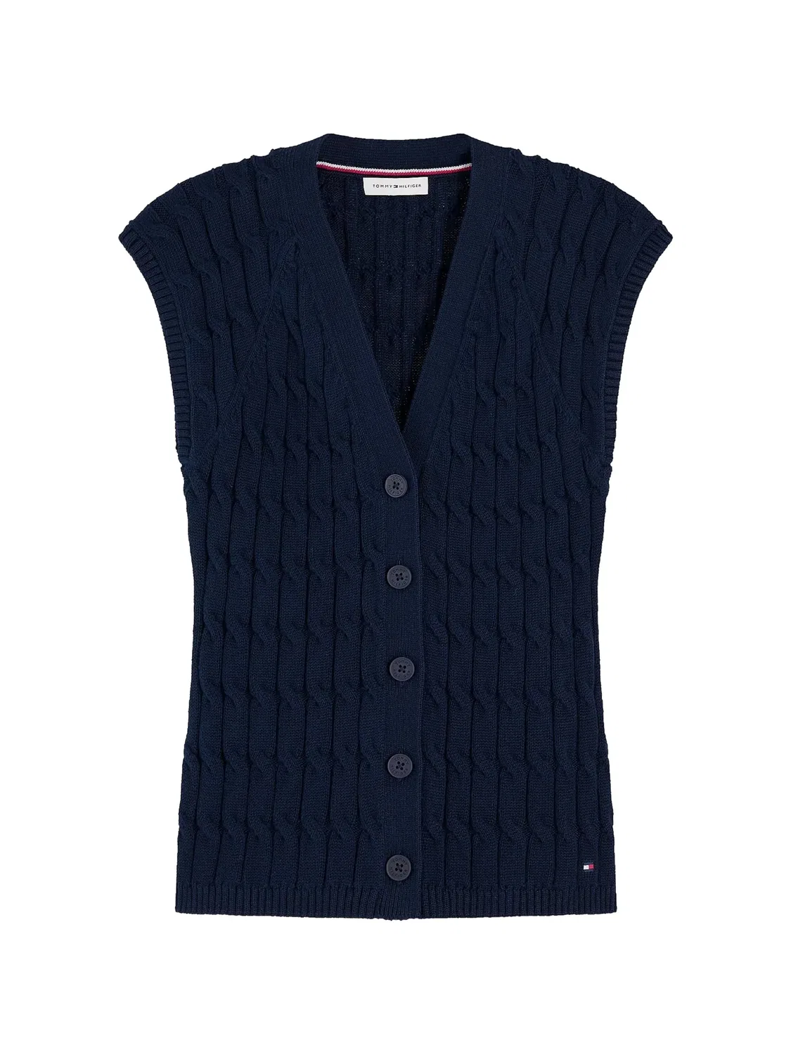 Tommy Hilfiger Кардиган без рукавов синий