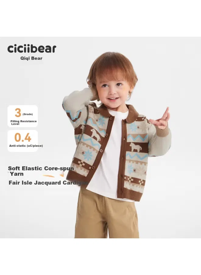 Кардиган с жаккардовым узором Ciciibear