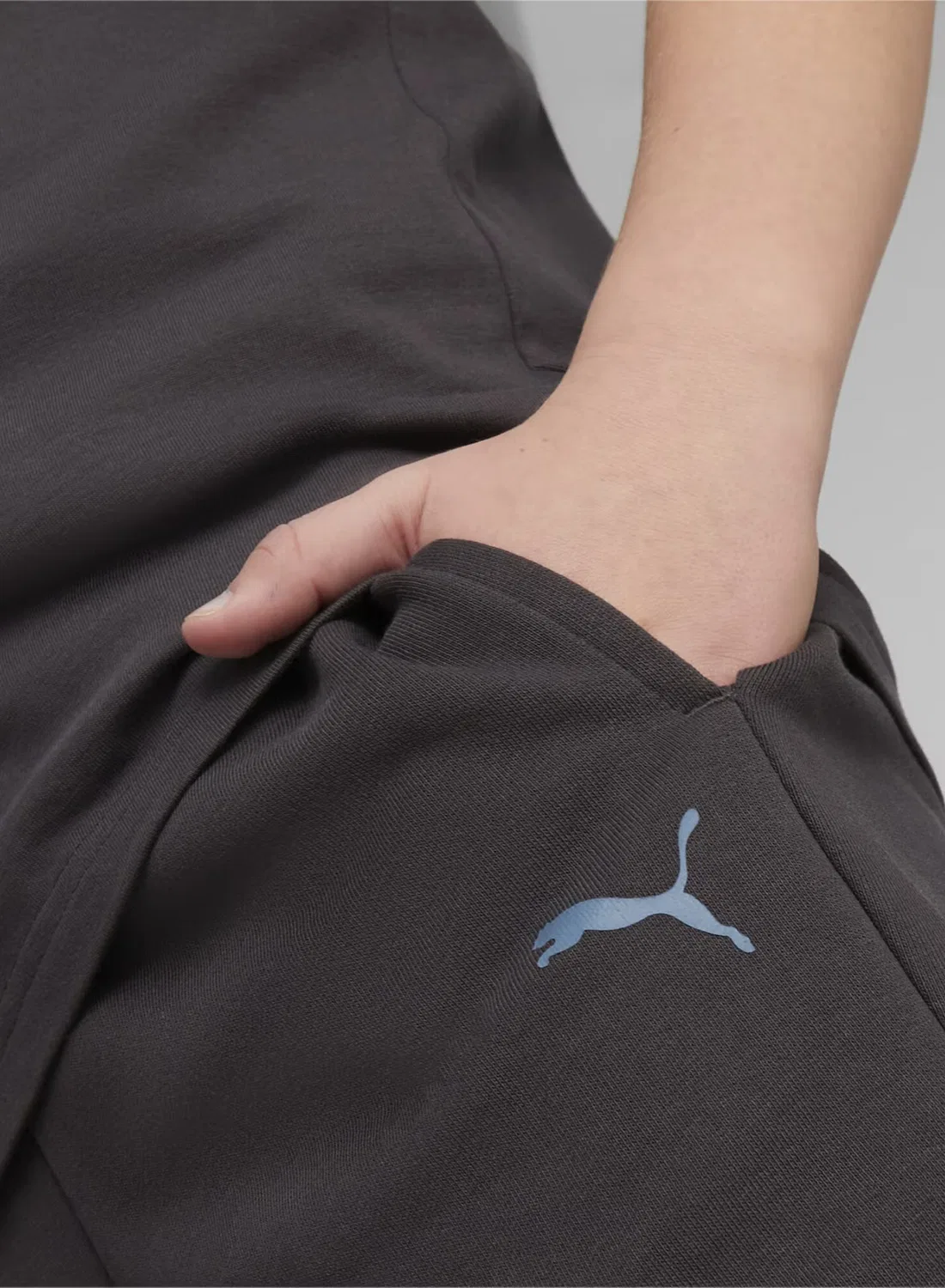 Шорты с контрастным шнурком Better Puma, темно-серый — фото 2