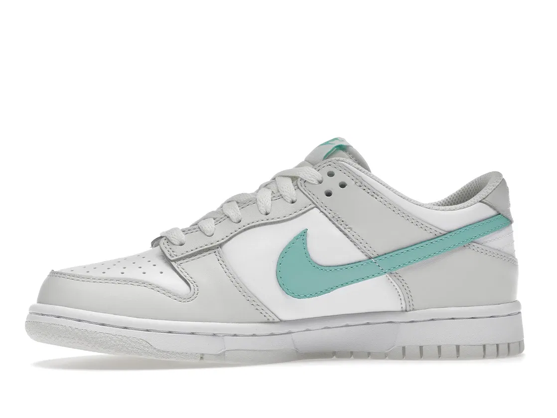 Детские кроссовки Lifestyle с контрастными Swooshes Nike Dunk Low Tropical Twist (GS) Nike, White/Bone-Peach-Aqua — фото 3