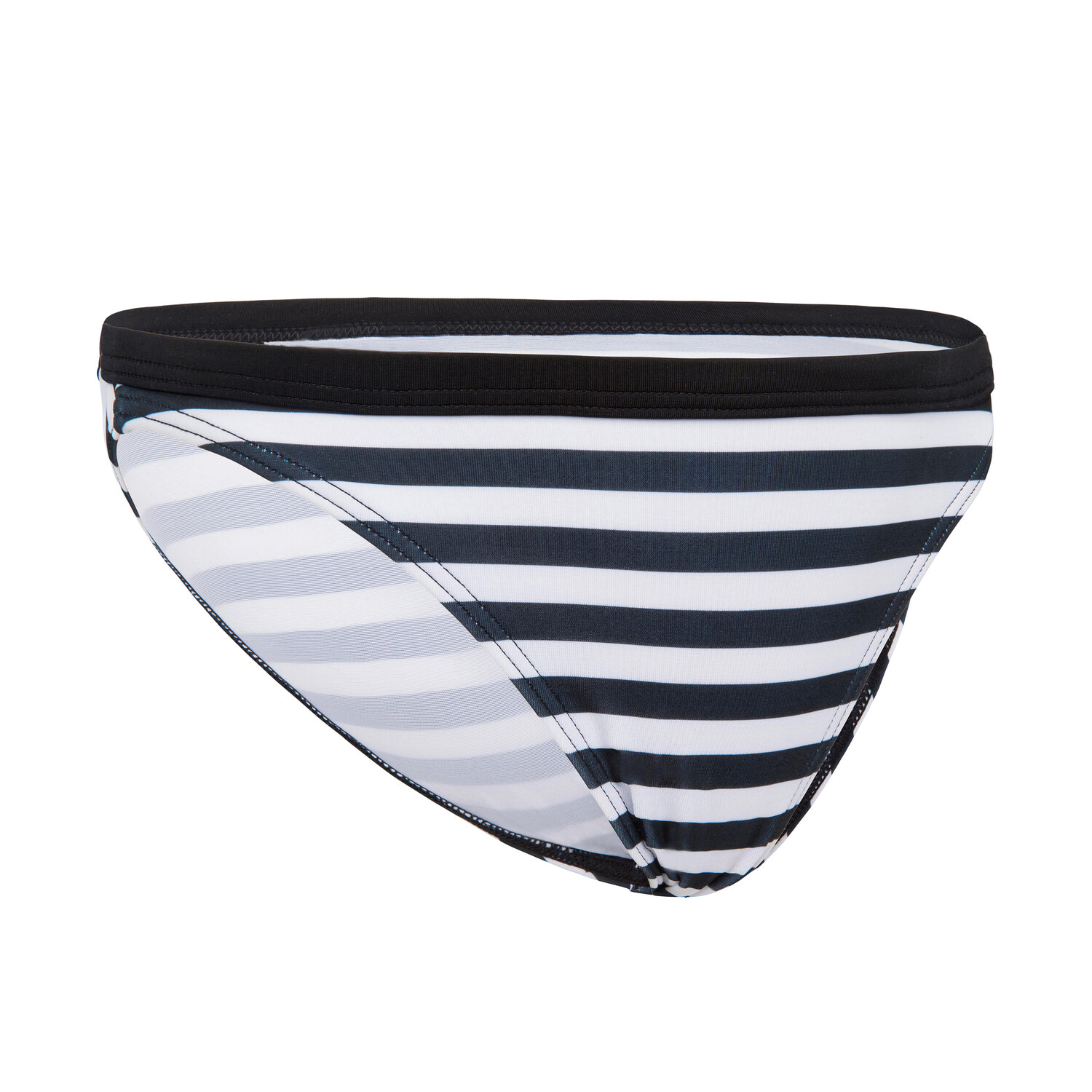 

Трусики-бикини Surf Bottom Maeva 500 для девочек черные в полоску OLAIAN, черный