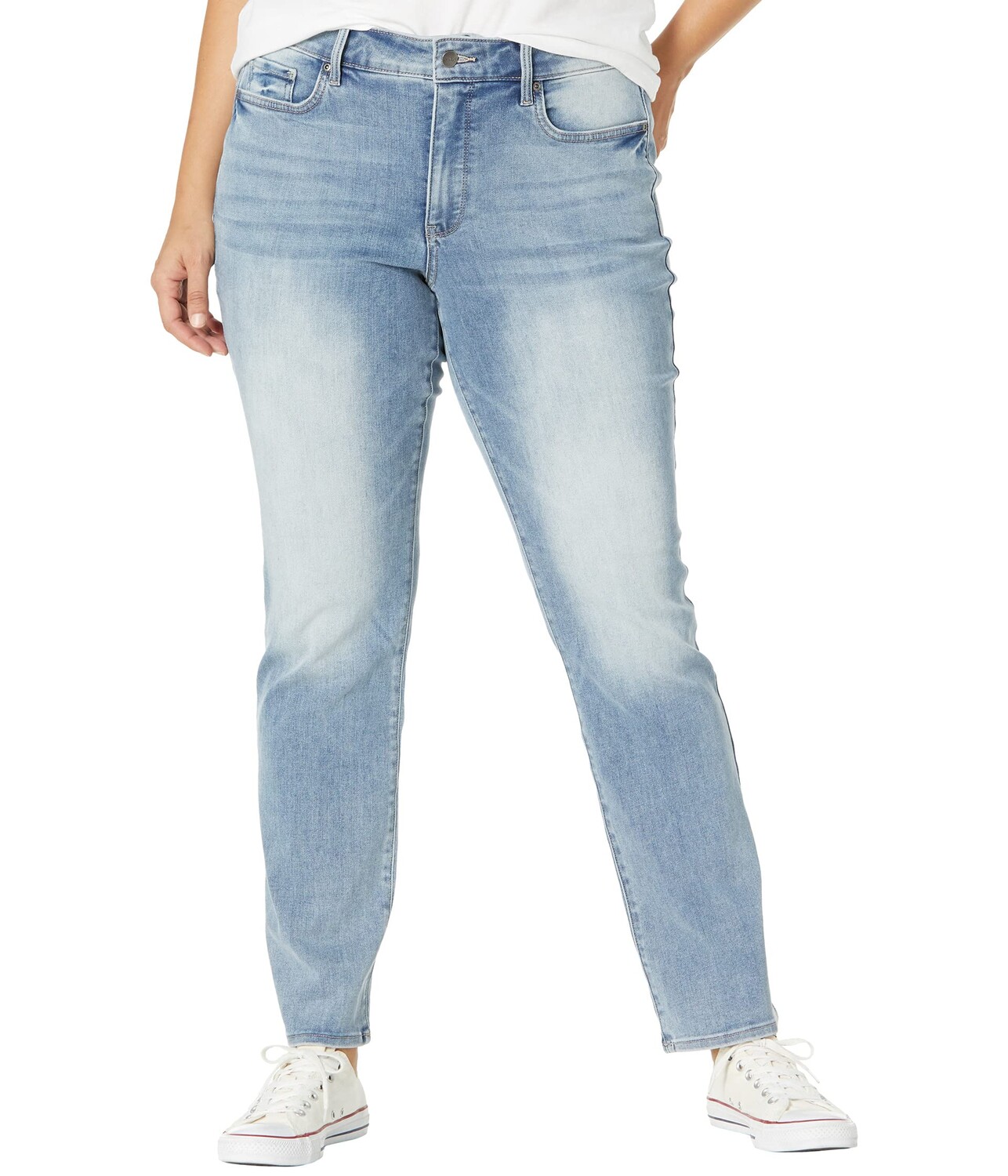 

Джинсы NYDJ Plus Size, Plus Size Marilyn Straight Jeans in Seashore