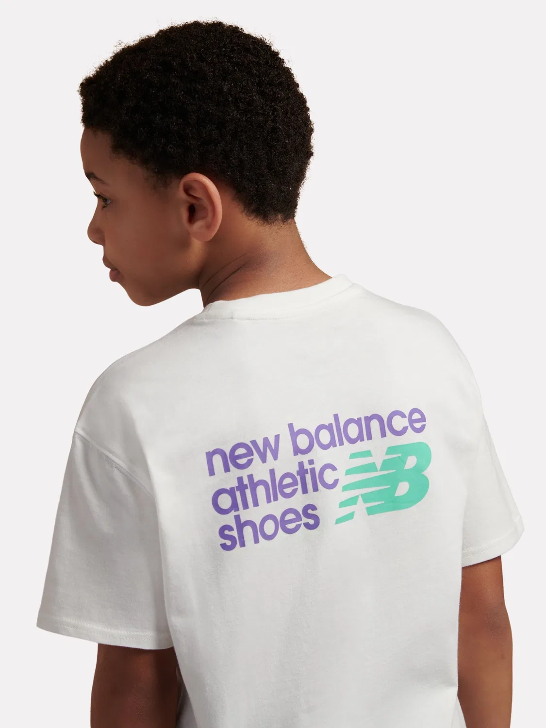 Футболка с принтом New Balance Athletics Relaxed, белый — фото 4